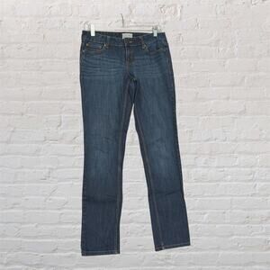 Aeropostale Bayla Skinny Jeans 7/8 Regular Blue‎ Medium Wash